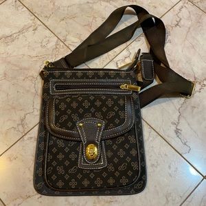 Vintage Bag Womens Fabric Crossbody Travel Gold Purse Adjustable Small Medium